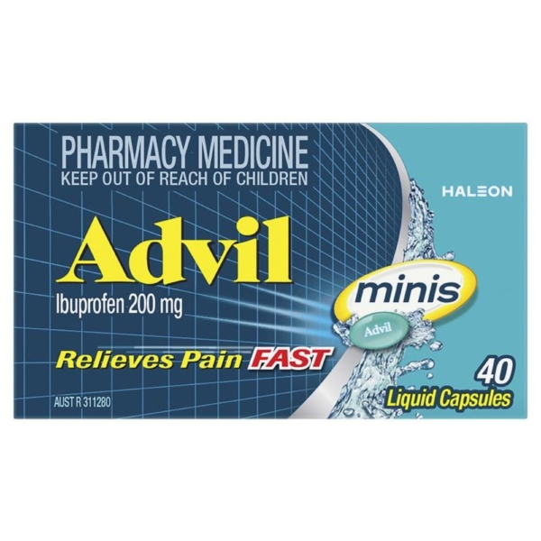 advil mini liq caps 200mg 40