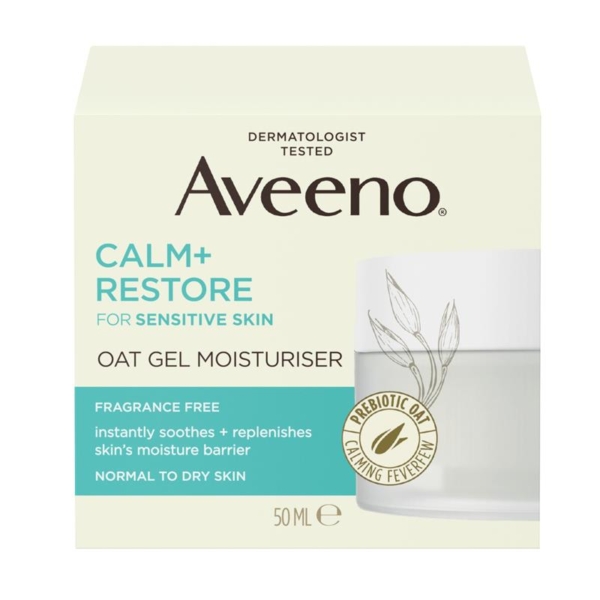 aveeno face oat gel moist 50ml