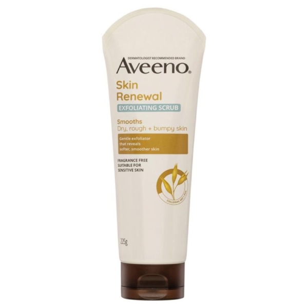 aveeno skin renewal scrub 225g