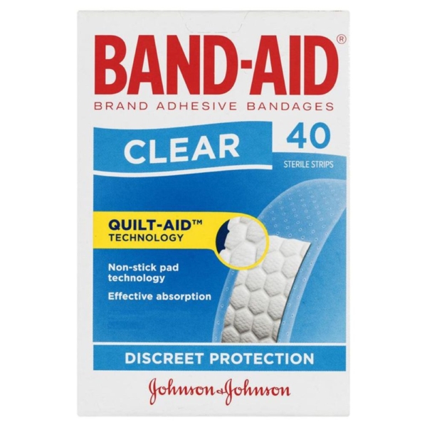 bandaid strips clear 40