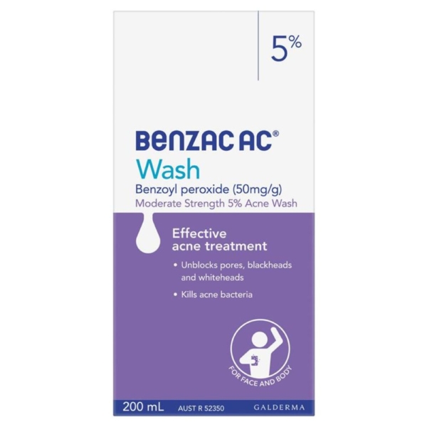 benzac ac wash 5% 200ml