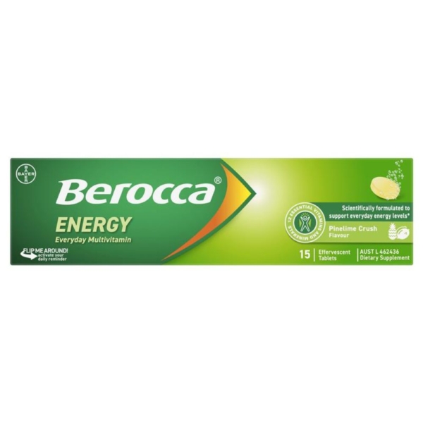 berocca energy pinelime crush tabs 15