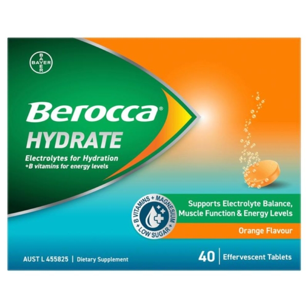 berocca hydrate orange tabs 40