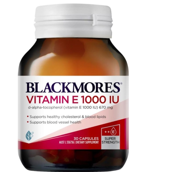 blackmores vit e 1000u caps 30