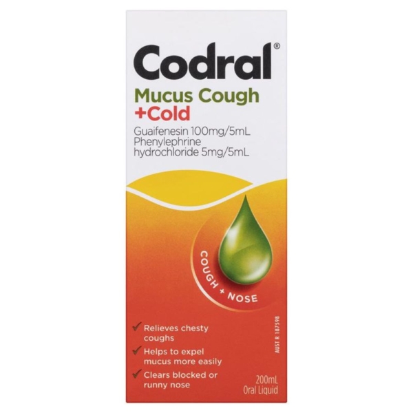codral mucus cough + cold 200ml