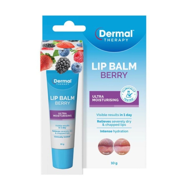 dermal therapy lip balm berry 10g
