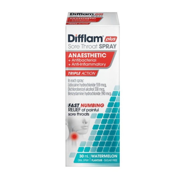 difflam plus anaesthetic spray 30ml