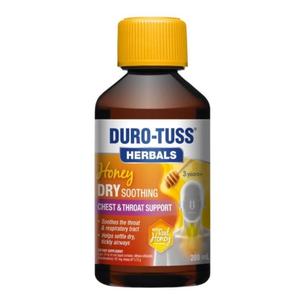 duro tuss herb honey dry sooth c+t supp liq 200ml