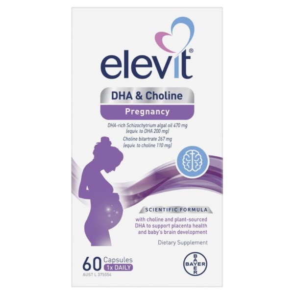 elevit dha + choline preg caps 60
