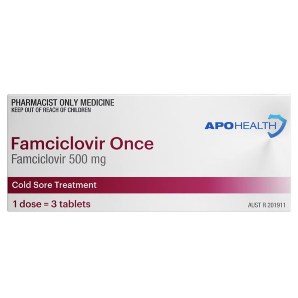 famciclovir once 500mg 3