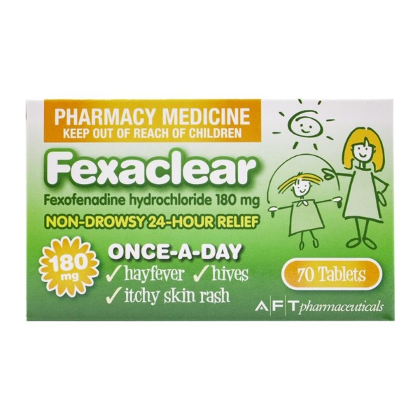 fexaclear tabs 180mg 70