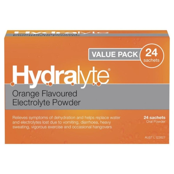 hydralyte sachets orange 24