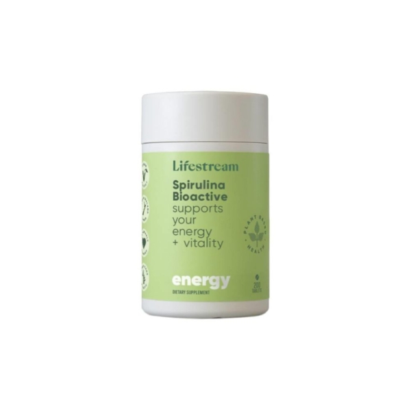 lifestream bioact spirulina tab 200