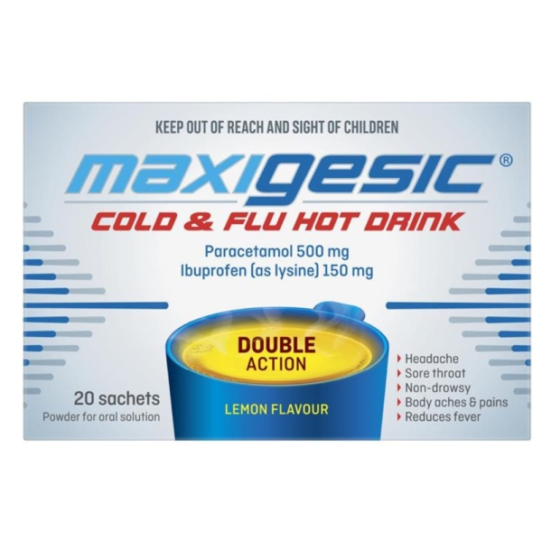 maxigesic hot drink 20 sachets