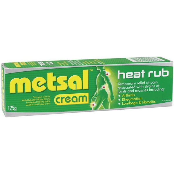metsal heat rub cream 125g
