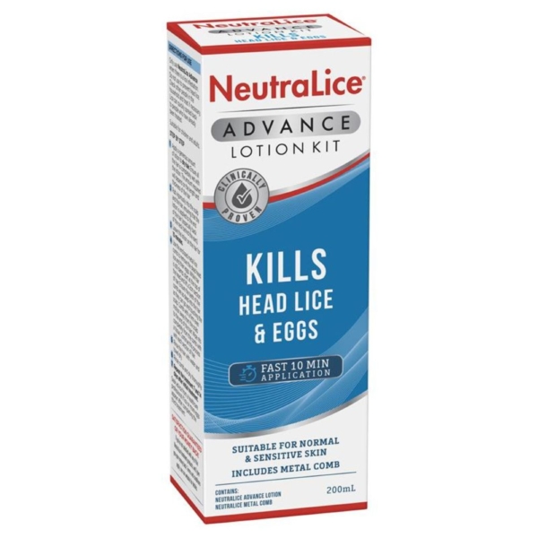 neutralice advance nit and lice lotion kit 200ml