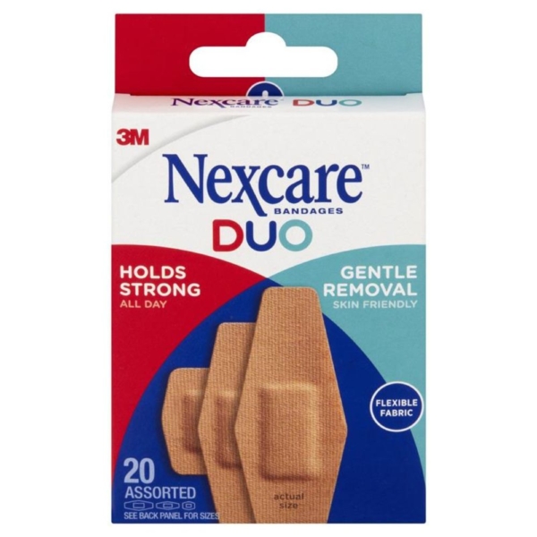 nexcare duo asstd bandages 20