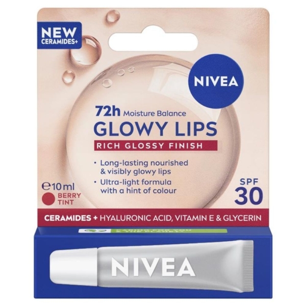 nivea lip glowy tinted berry
