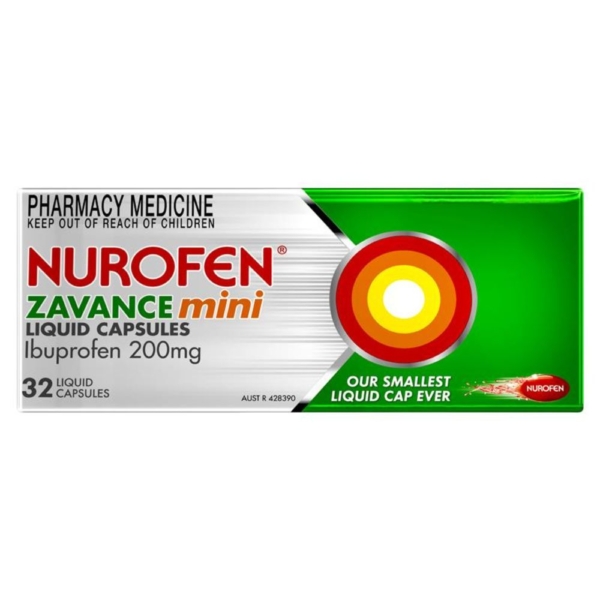 nurofen zavance mini liq caps 32