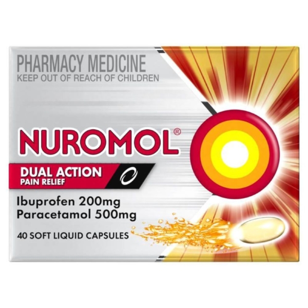 nuromol dual act lqd caps 40