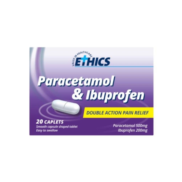 paracetamol/ibuprofen caplets ethics 20