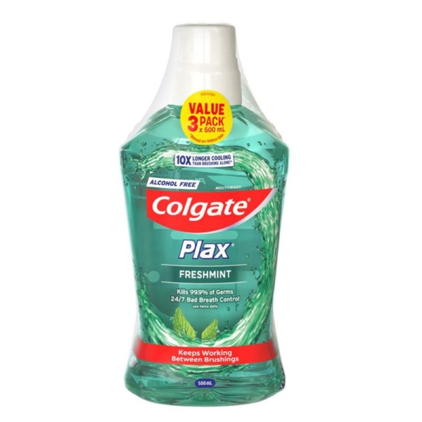 plax freshmint alc/free 500ml