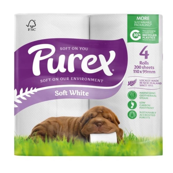 purex white toilet rolls 4