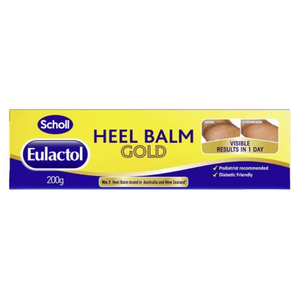 scholl eulactol heel balm gold 200ml