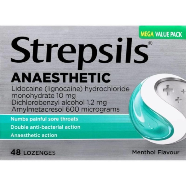 strepsils loz anaesth menthol 48