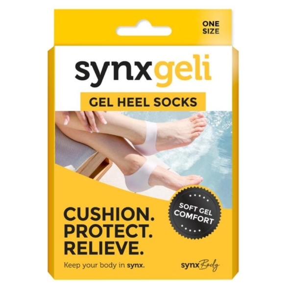 synxgeli heel socks 1pk