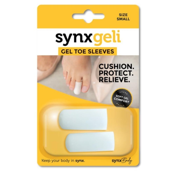 synxgeli toe sleeves 1pk small