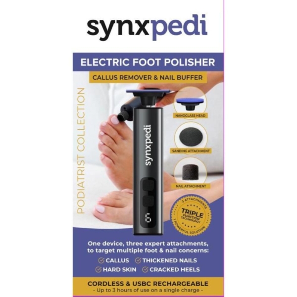synxpedi electric foot polisher