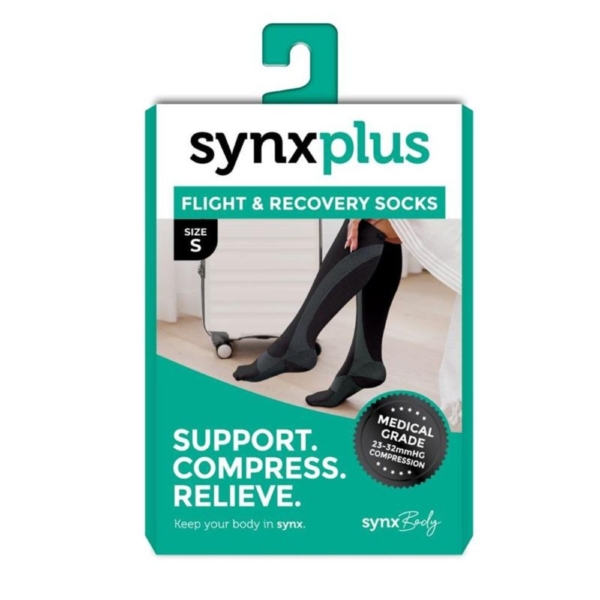 synxplus flight + recovery socks blk s