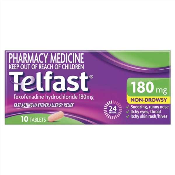 telfast tabs 180mg 10