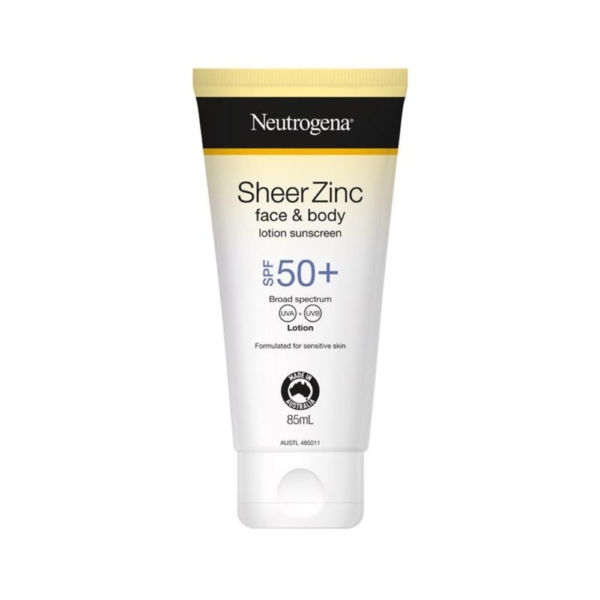 neutrogena sheer zinc b/ltn spf50+ 85ml