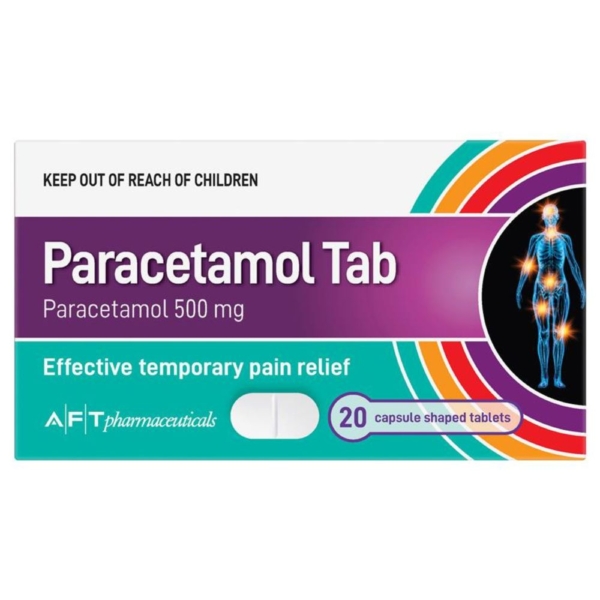 paracetamol/caffeine soft gel caps 500mg 20