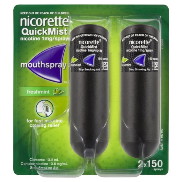 nicorette quickmist duo spray mint 26.4ml