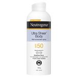 neutrogena ult sheer b/mist spf50+ 140g