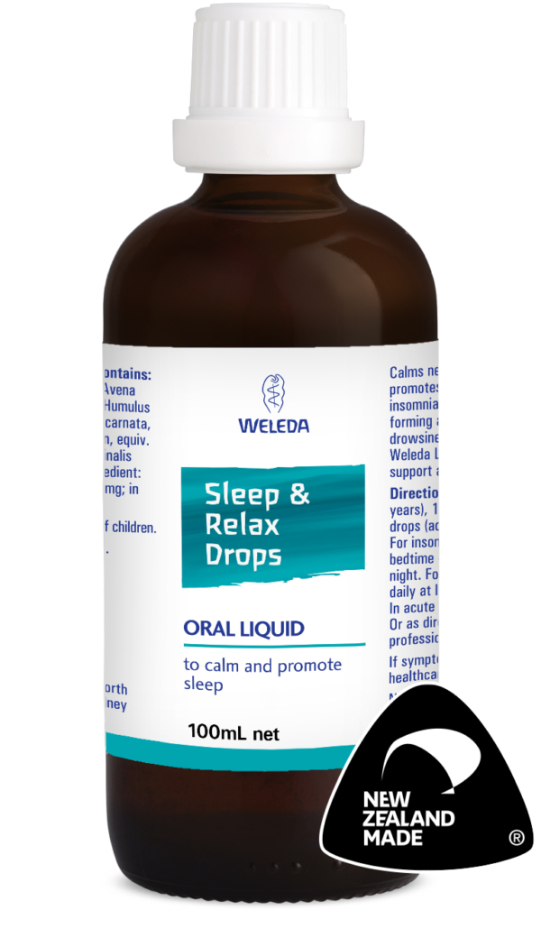 weleda sleep + relax drops 100ml